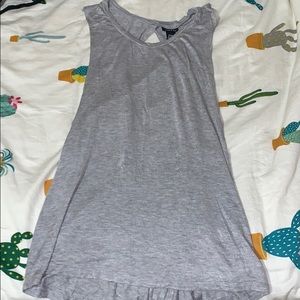 Grey Cut Out tank top
